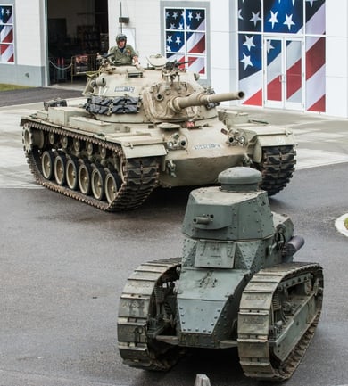 A Century of Military Technology on display this Veterans Day as a rare World War I tank is joined by an armor column of history