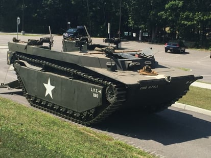 A U.S. Marine amphibious assault tank to be unveiled during World War II Encampment Weekend-2