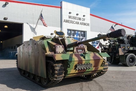 German armor replica acquired by Armor Museum as a reminder of the sacrifice required to defend freedom and defeat the Nazi war machine