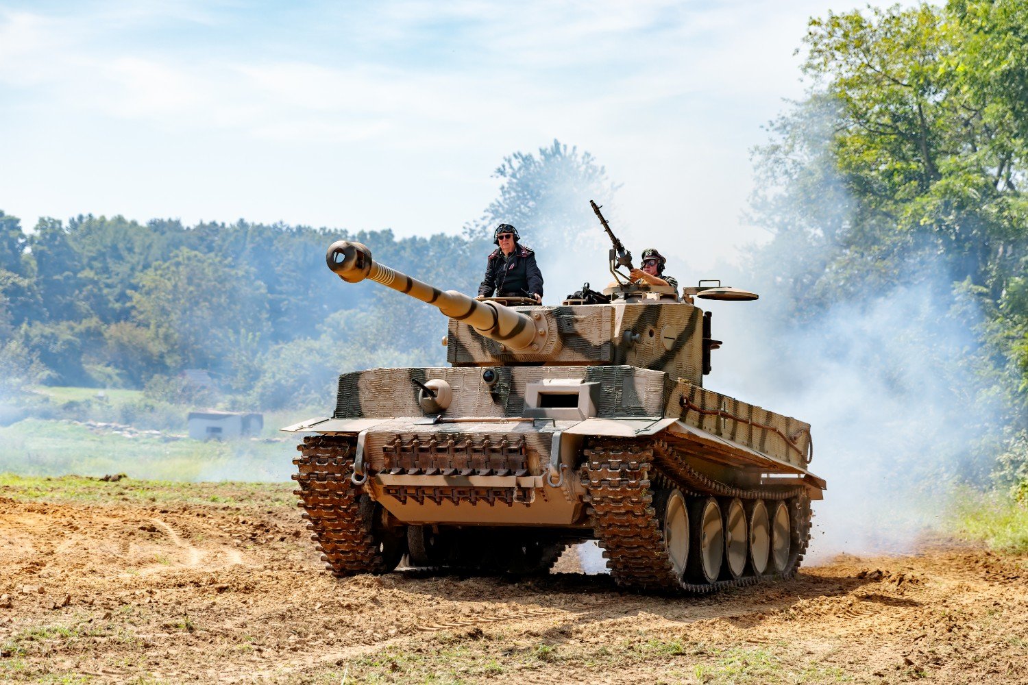 Operator in a Tiger Tank Replica